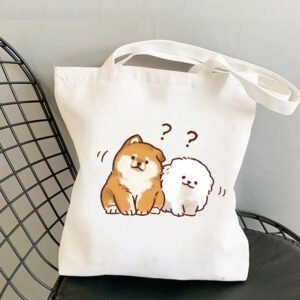 One-shoulder Animal Pattern Canvas Women's Bag