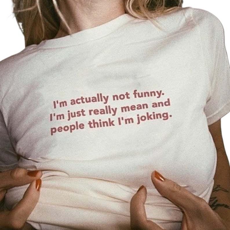 Cotton American Street Font Print Niche Retro Loose Short Sleeve - Image 2