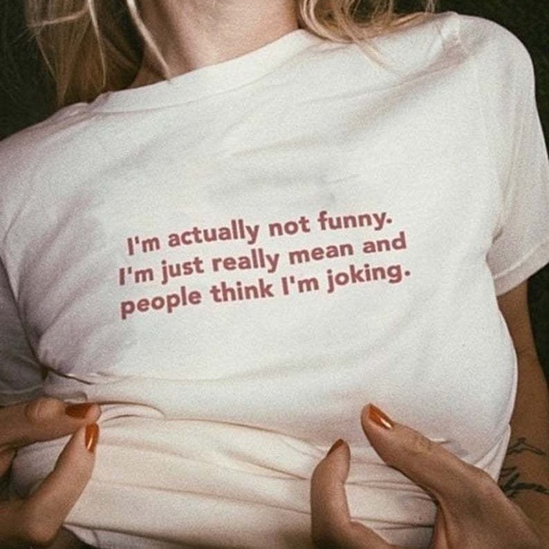 Cotton American Street Font Print Niche Retro Loose Short Sleeve